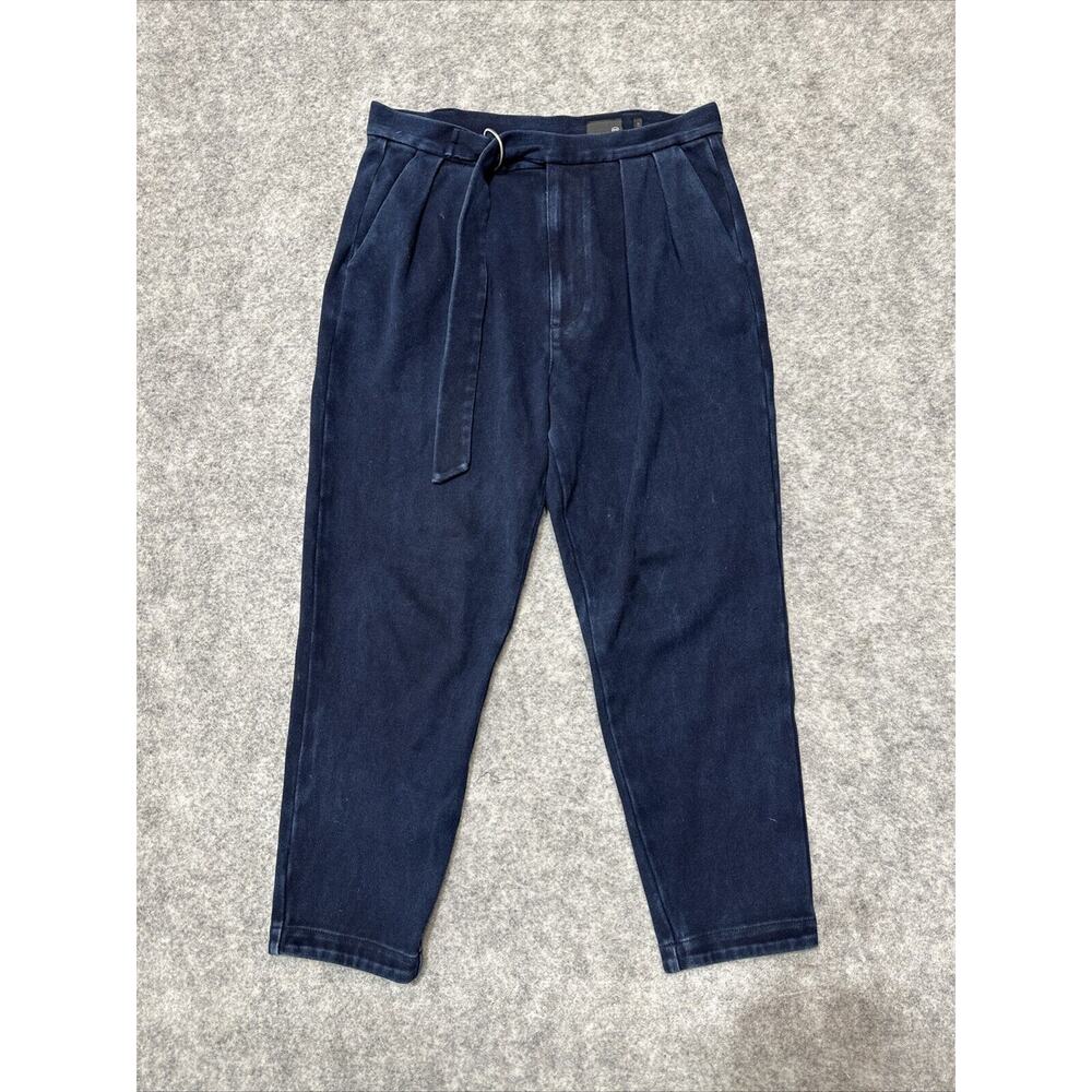 AG Adriano Goldschmied Natalie‎ Women's Pants Size 31 Navy Blue Strap Pants